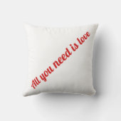 必要なのは愛 – ハートレインドロップ装飾用クッション クッション (裏面)