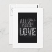 必要なのは愛… ポストカード (正面/裏面)