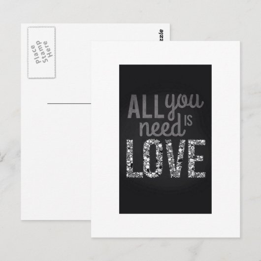 必要なのは愛… ポストカード (正面/裏面)