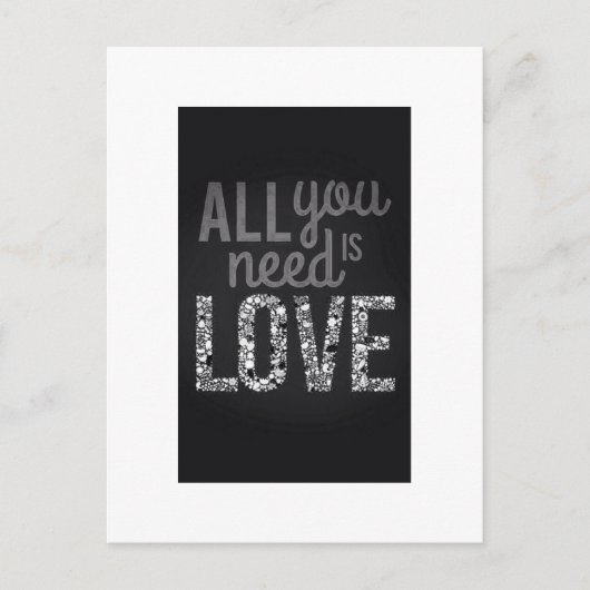 必要なのは愛… ポストカード (正面)