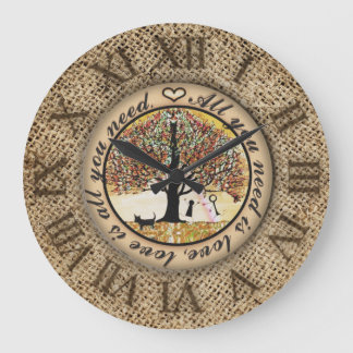 必要なのは愛 ラージ壁時計