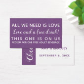 必要なのは愛、飲みおもしろいチケット、紫 (デスク)