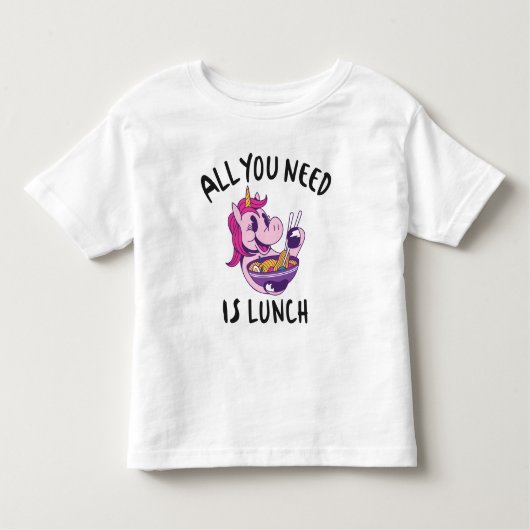 必要なのは昼食だけだ トドラーTシャツ (正面)