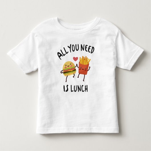 必要なのは昼食だけだ トドラーTシャツ (正面)