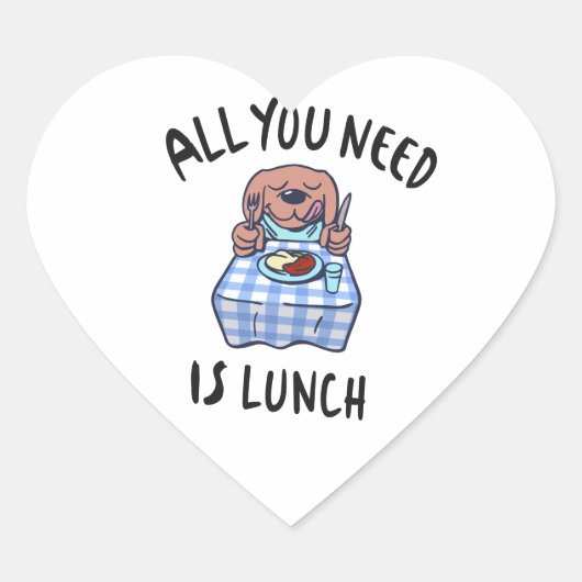 必要なのは昼食だけだ ハートシール (正面)