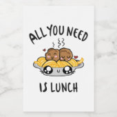 必要なのは昼食だけだ フードラベル (シングルラベル)