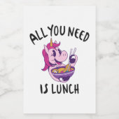 必要なのは昼食だけだ フードラベル (シングルラベル)