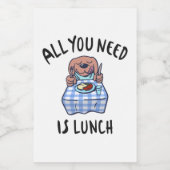 必要なのは昼食だけだ フードラベル (シングルラベル)