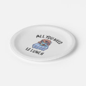 必要なのは昼食だけだ ペーパープレート (アングル)