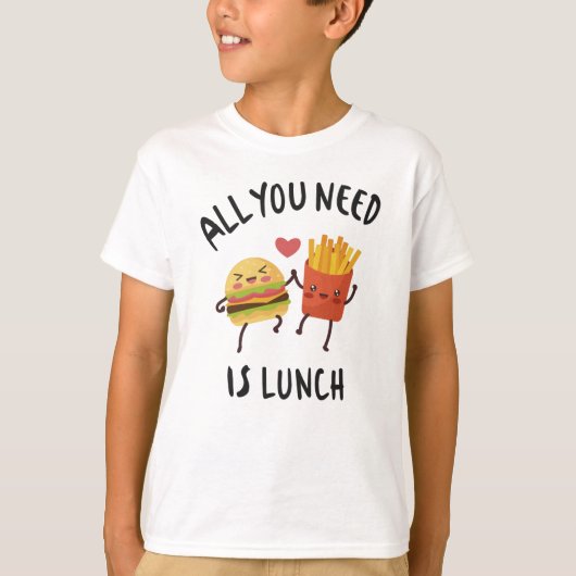 必要なのは昼食だけだ Tシャツ (正面)