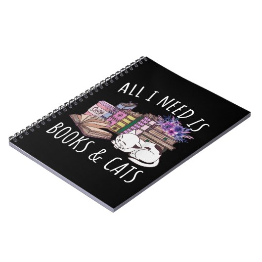 必要なのは本と猫の猫好き猫 ノートブック (左側)