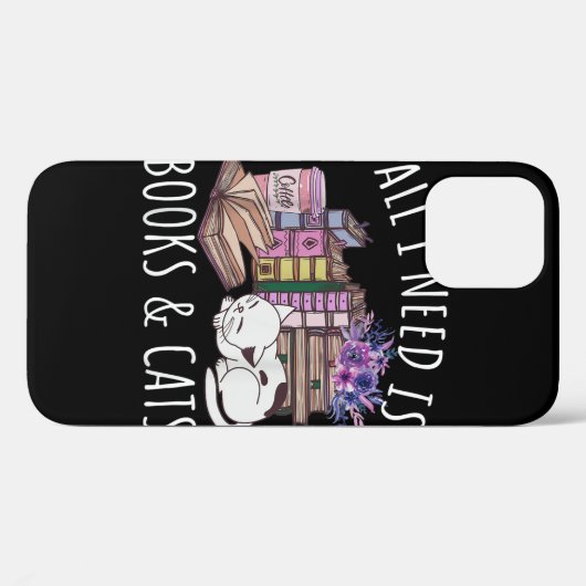 必要なのは本と猫の猫好き猫 Case-Mate iPhoneケース (裏面 (横))