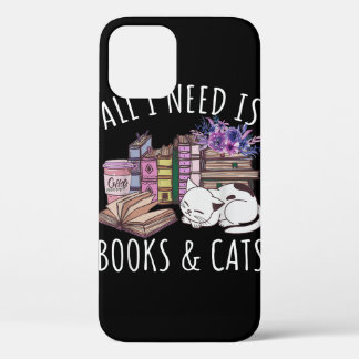 必要なのは本と猫の猫好き猫 iPhone 12ケース