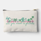 必要なのは植物のピンクと緑 アクセサリーポーチ (裏面)