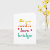 必要なのは橋だけだ。コントラクトブリッジプレーヤーの場合 カード (黄色い花)