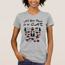 必要なのは猫だけだ Tシャツ