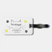 必要なのは猫とコーヒーだけ ラゲッジタグ (裏面横)