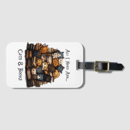 必要なのは猫と本だけだ ラゲッジタグ