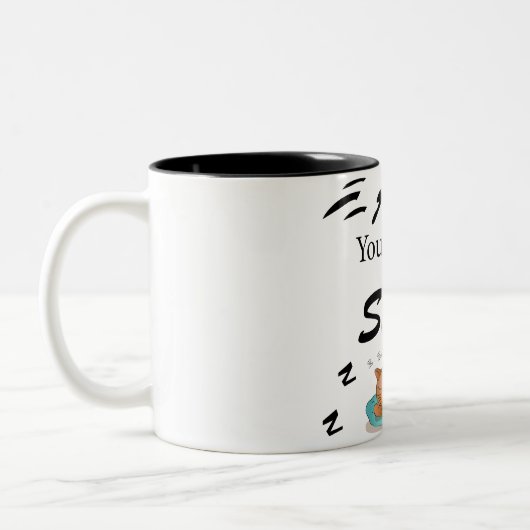 必要なのは睡眠おもしろい引用文マグ ツートーンマグカップ (左)