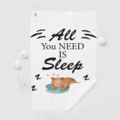 必要なのは睡眠引用文タオルおもしろいだけだ ゴルフタオル (インサイチュ)