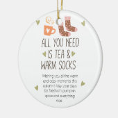 必要なのは秋とメッセージカスタムだけ セラミックオーナメント (左)