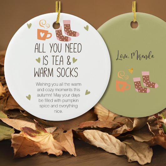 必要なのは秋とメッセージカスタムだけ セラミックオーナメント