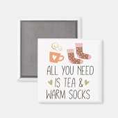 必要なのは紅茶とあたたかな靴下の季節限定デザイン マグネット (正面/裏面)