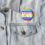 必要なのは虹の上の白い愛だけストライプ 缶バッジ (インサイチュ)