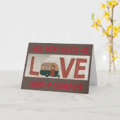 必要なのは誕生日カードのLOVE/A CAMPER/ME カード (黄色い花)