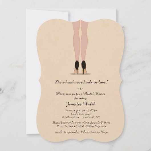 必要なのは靴の招待状 招待状 (正面)