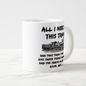 必要なのは、この蒸気機関車とあの蒸気機関車だけだ ジャンボコーヒーマグカップ (正面右)