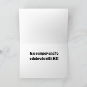 必要なのは、誕生日カードのLOVE/A CAMPER/MEだけ カード (内部)