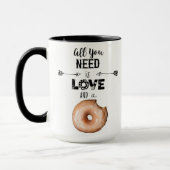 必要なのはLOVEとDOUTマグカップ マグカップ (左)