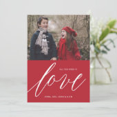 必要なのはLOVEクリスマスホリデーフォトカード シーズンカード (スタンド正面)