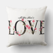必要なのはLoveフローラアルファベット クッション (裏面)