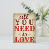 必要なのはLOVE日付はがきを保存 案内ポストカード (スタンド正面)