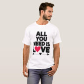必要なのはLove -ハート用のTシャツ Tシャツ (正面フル)