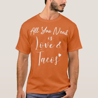 必要なのはLove and Tacos おもしろい Taco Lover Va Tシャツ