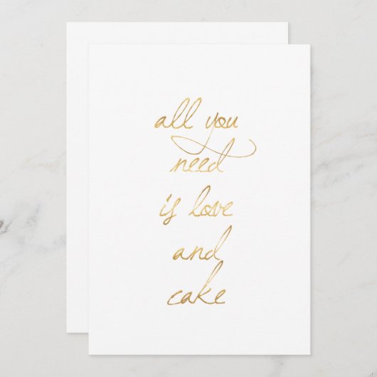 必要なのはLove & Cakeだけ (正面/裏面)