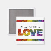 必要なのはLOVE LGBTQ Magnet マグネット (正面/裏面)