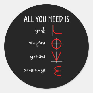 必要なのはLove Math Vertical ラウンドシール