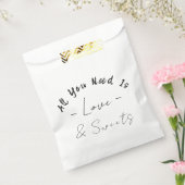 必要なのはLove & Sweetsスモールフラット紙バッグ フェイバーバッグ (封をした状態)