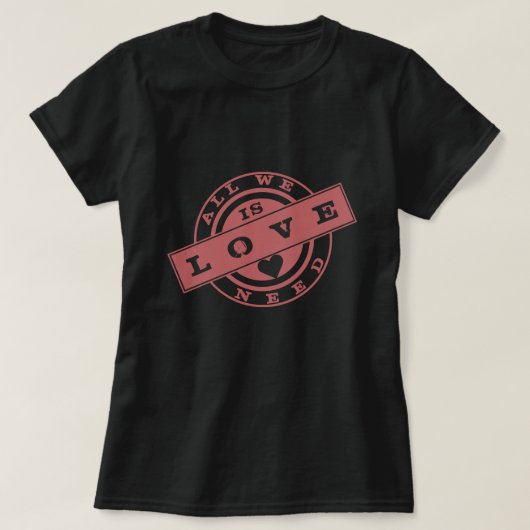 必要なのはLove Tシャツだけだ Tシャツ (デザイン正面)