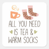 必要なのはTea & Warm socks スクエアシール (正面)