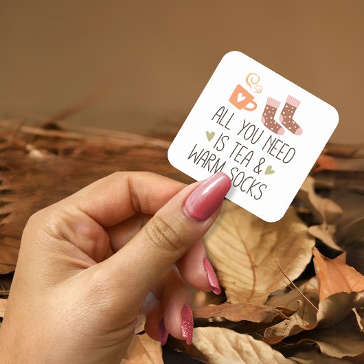 必要なのはTea & Warm socks スクエアシール