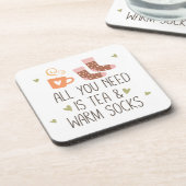 必要なのはTea & Warm socks season コースター (左側)