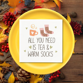 必要なのはTea & Warm socks season スタンダードカクテルナプキン