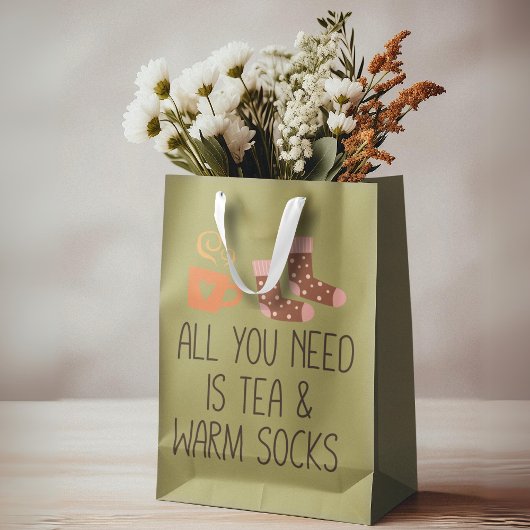 必要なのはTea & Warm socks season ミディアムペーパーバッグ
