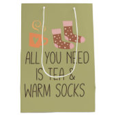 必要なのはTea & Warm socks season ミディアムペーパーバッグ (裏面)