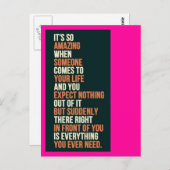 必要なものすべて ポストカード (正面/裏面)